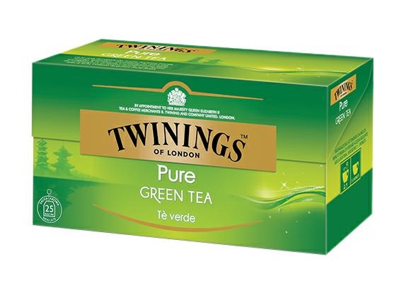 THE TWININGS PURE GREEN TEA 1 PZ=25 FL - GRANDE SPESA - SPESA ONLINE  Consegna a Domicilio prodotti Tipici